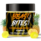 BEAST BITES Nutrition creatine monohydrate gummies bottle for easy daily use.