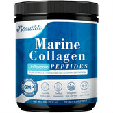 BEAUTIDE Marine Collagen bottle highlighting wild-caught cod and radiant skin benefits