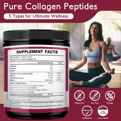 BEAUTIDE unflavored collagen powder scoop for easy portioning and mixing.