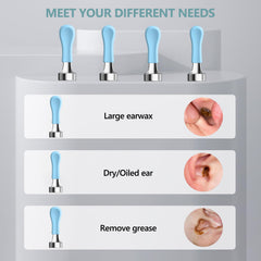 BEBIRD large ear scoop tips for larger wax chunks.