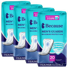 Because Premium Guards in discreet wrap for on the go protection and comfort