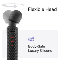 Bed Geek quiet massage wand with 20 patterns for versatile relaxation
