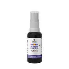 Strawberry juice swirl in Bee & You bottle suggesting kid-friendly flavor