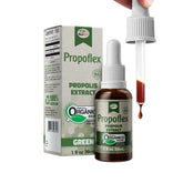 Beelife Propoflex organic green propolis bottle highlighting premium Artepillin-C source for daily wellness