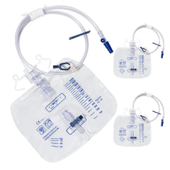 BeHerk 2000mL catheter bag with anti reflux chamber for smooth drainage