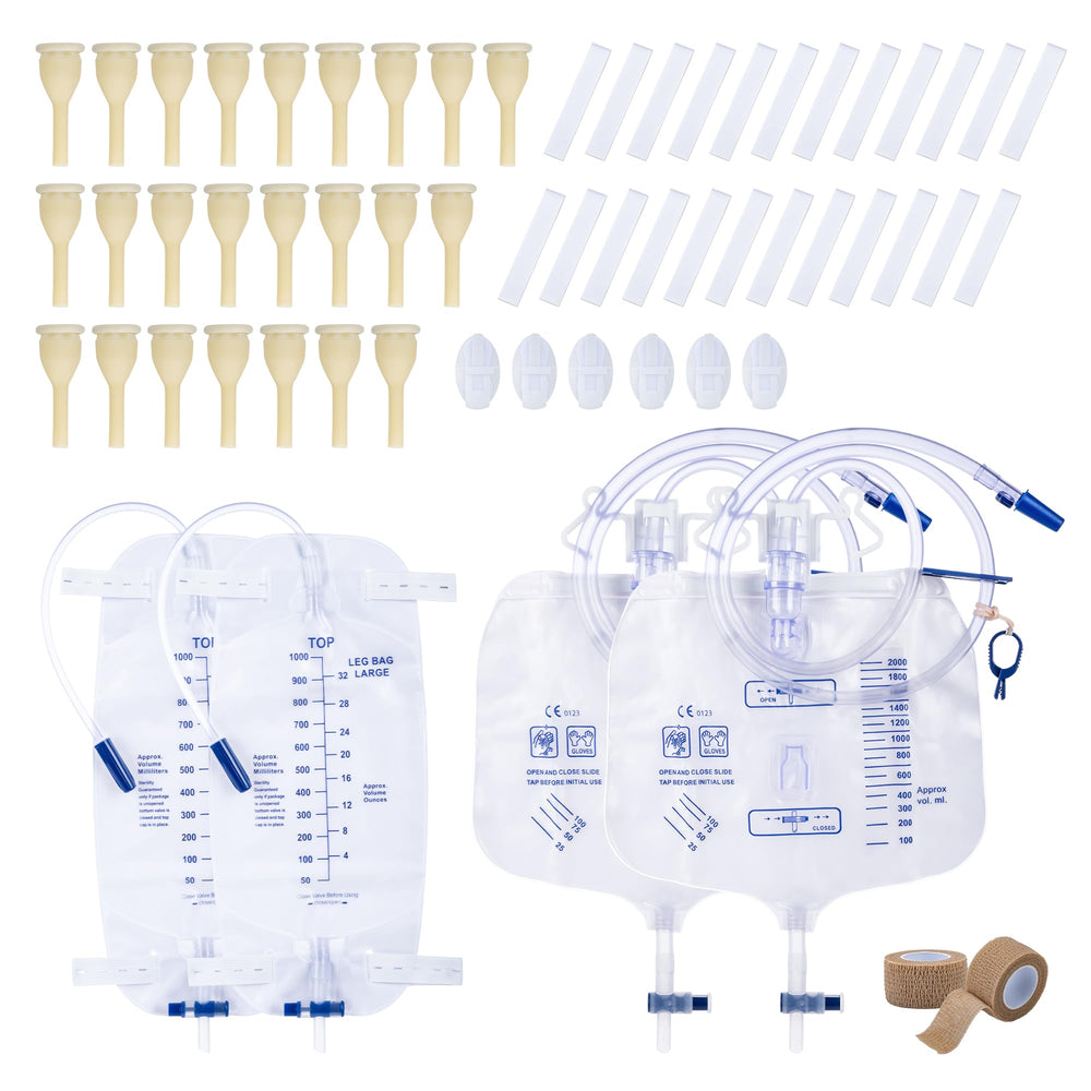 BeHerk external catheter kit with condom catheter for secure all-day comfort.