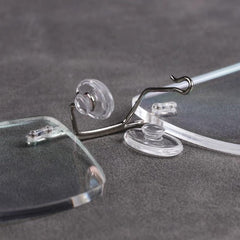 BEHLINE push-in nose pads being installed for a secure fit
