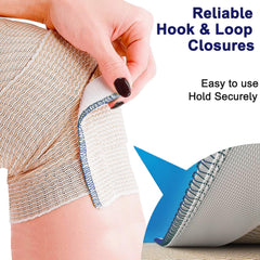 Beieverluck 3-inch wrap demonstrates versatile sizing for elbows, ankles, knees and head coverage.