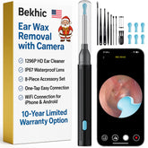 Bekhic ear wax tool camera inspection: clear ear canal view for gentle cleaning.