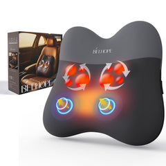 Belhope back massager with heat and ergonomic curve for full back coverage
