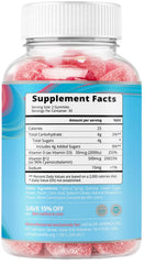 BeLive D3+B12 gummies closeup highlighting easy-to-chew texture for all ages.
