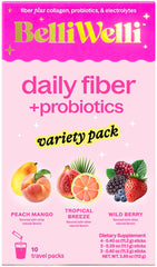 Belli Welli fiber travel pack box for on the go gut health support