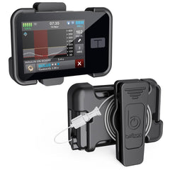 BELTRON belt clip snapping in/out enables quick pump access.