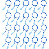 Bememo corded ear plugs in blue with Christmas tree shape for comfortable sleep.