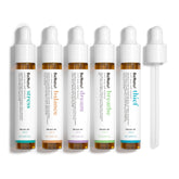Conjunto Benatu de aceites relajantes en botellas de 10 ml para uso diario.