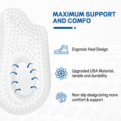 BENAYO heel cups inside a shoe for all-day support.