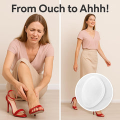 Benoo almohadillas metatarsales con anti deslizamiento mantienen el pie en su lugar.