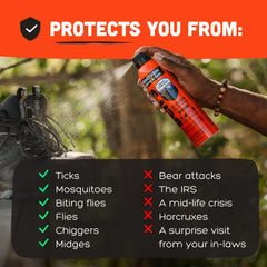 Three-pack packaging of Ben's insect repellent shown for family use.