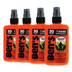 Ben's Tick & Insect Repellent travel-size bottle with 30% DEET for long-lasting protection.