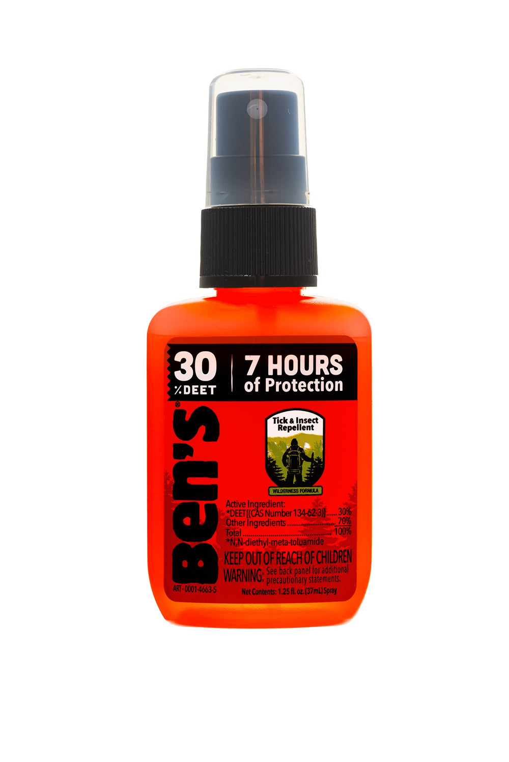 Ben's Tick & Insect Repellent travel-size bottle pour for easy outdoor application