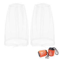 Benvo Mosquito Head Net front view shields face from bugs while breathable