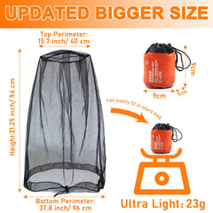 Benvo head net shows neck drawstring for a secure, adjustable seal.