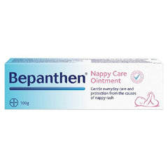 Bepanthen Ointment 100g tube close-up for gentle skin protection.