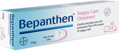 Bepanthen Ointment diaper rash application scene for soothing care.