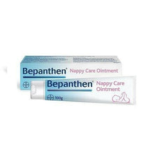 Bepanthen Ointment nipple care close-up after breastfeeding.
