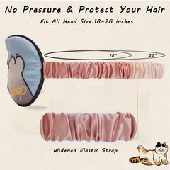 BERMIFA sleep mask with widened elastic strap for secure fit