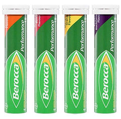 Berocca Performance Mango-Orange tablets with tropical taste for daily energy.