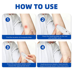 Rechargeable battery powers portable bite relief on the go