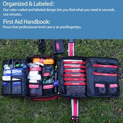 Besst Survivor chest seals inside kit support rapid wound closure and response.