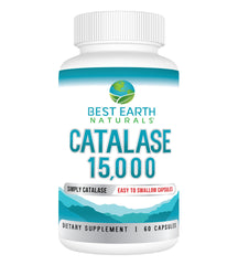 Best Earth Naturals Catalase 15000 bottle promotes daily vitality.
