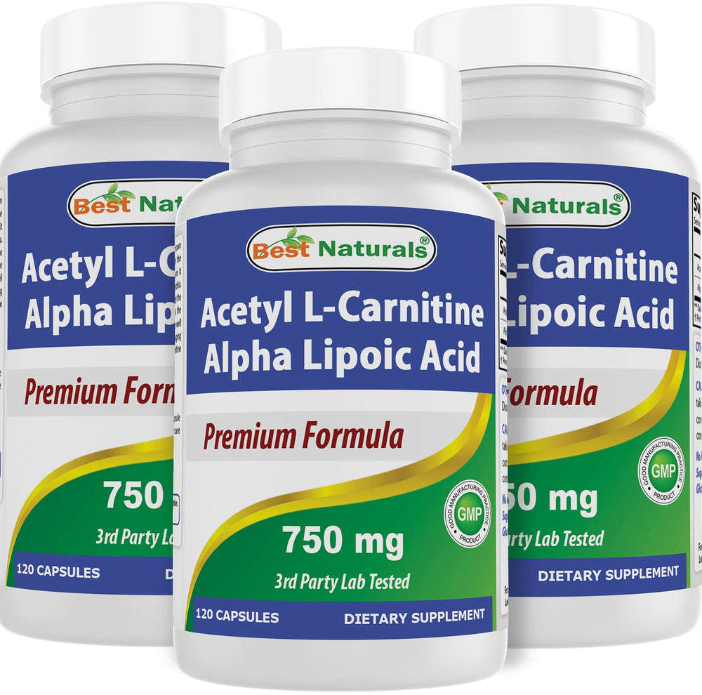 Best Naturals Acetyl L-Carnitine and Alpha Lipoic Acid bottle for daily wellness.