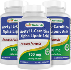 Best Naturals Acetyl L-Carnitine and Alpha Lipoic Acid bottle for daily wellness.