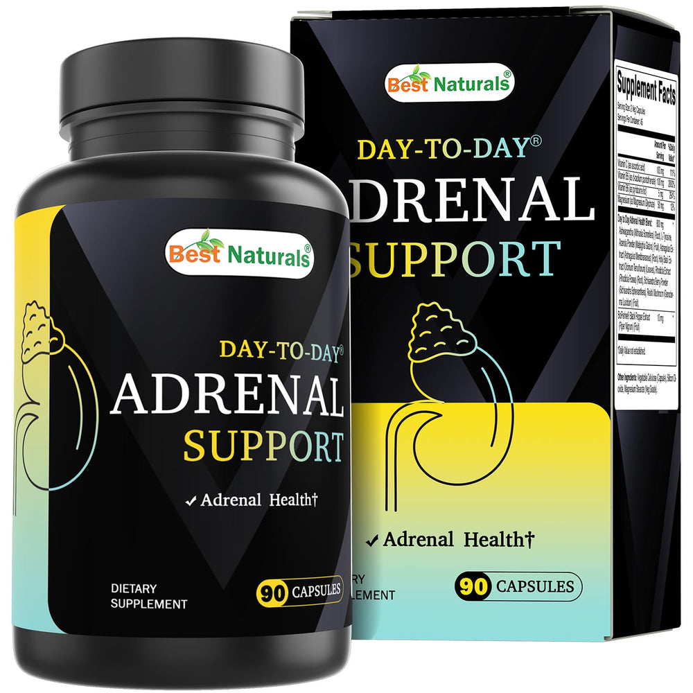 Best Naturals Adrenal Support bottle shown for daily use and routine convenience.