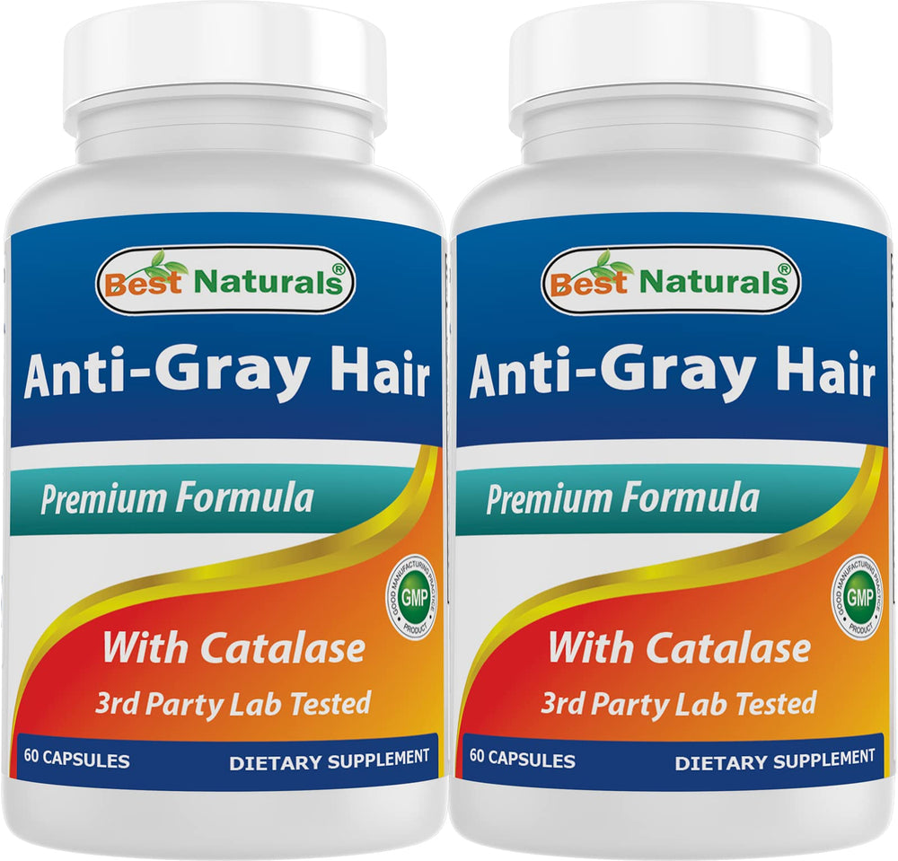 Best Naturals Anti Gray Hair Formula bottle on shelf for easy daily use