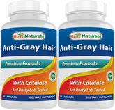 Best Naturals Anti Gray Hair Formula bottle on shelf for easy daily use