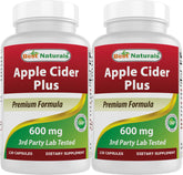 Best Naturals Apple Cider Vinegar Plus bottle front view for easy daily use.