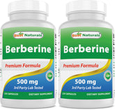 Best Naturals Berberine 500mg bottle front view showing packaging and daily use potential
