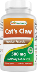 Best Naturals Cat's Claw bottle close-up for daily wellness support