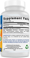 Best Naturals Hyaluronic Acid label detail notes non-GMO and gluten-free benefits