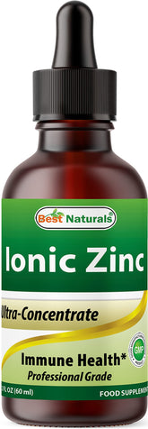 Best Naturals Ionic Liquid Zinc bottle front view for immune support potential.