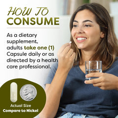 Side view of Best Naturals bottle; non-GMO and gluten-free formula.