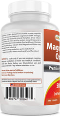 Best Naturals Magnesium Oxide 500mg facility shows GMP and third party testing