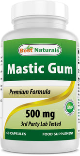 Best Naturals Mastic Gum 500 mg bottle front for daily digestive support