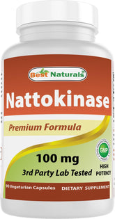 Best Naturals Nattokinase bottle for daily wellness.