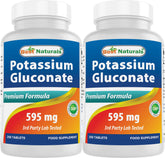 Best Naturals potassium gluconate bottle front for easy daily use