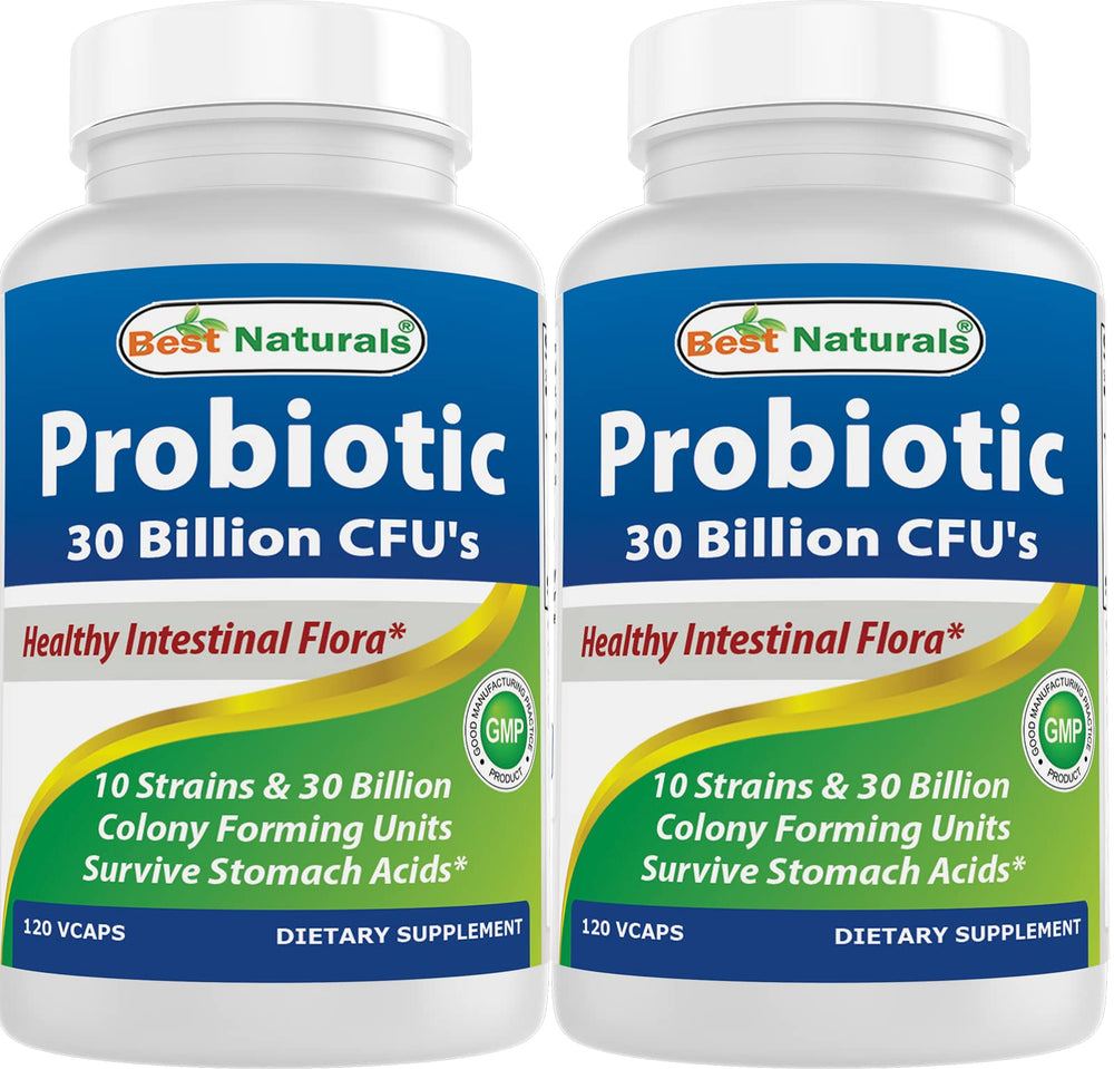 Best Naturals probiotic bottle front view for daily use